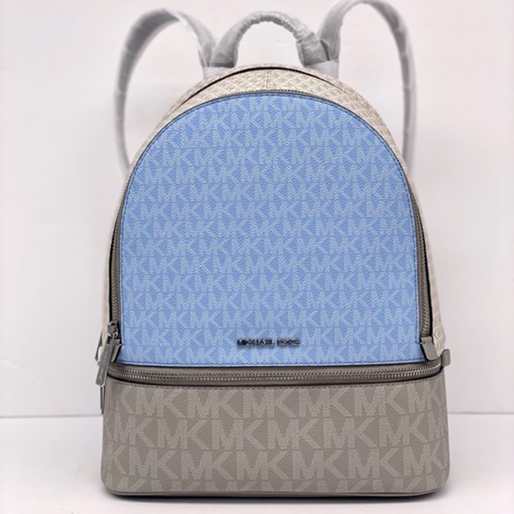 Michael Kors Light Blue and Beige Women\'s Backpack